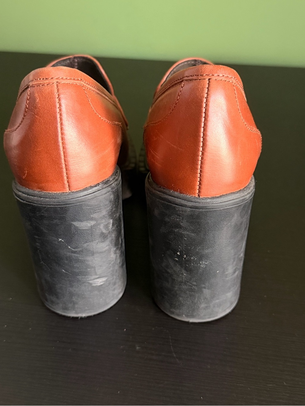 L’Intervalle Women's Chunky Heel Loafer - Tan Leather size 37 - Picture 9 of 12